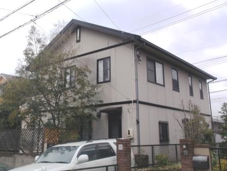 みよし市　ナチュラル洋風住宅　外壁塗装　施工例　塗装前　イメージ